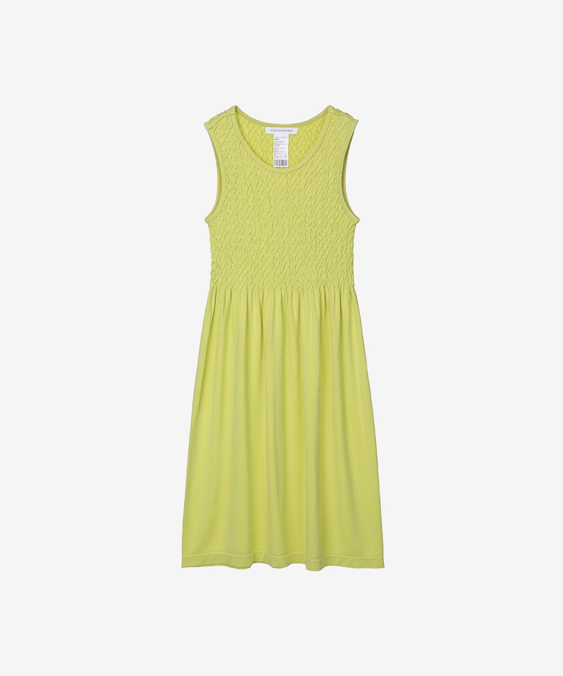 키즈 기본스마킹 7-9세 슬리브리스 드레스 SD3401
