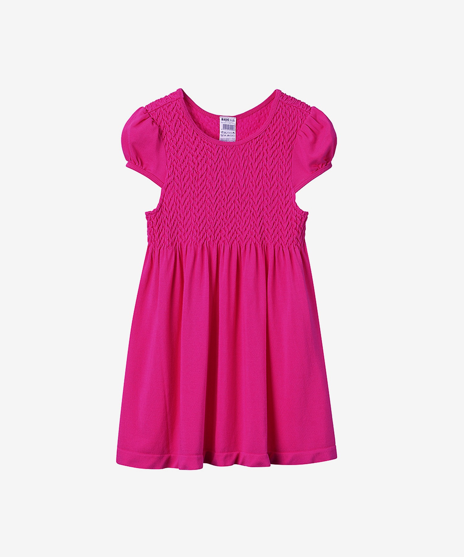 키즈 기본스마킹 2-3세 캡슬리브 드레스 SD4201
