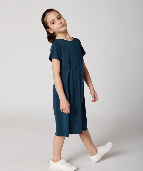 7-9세 루즈핏 하프슬리브 드레스 SD4403
